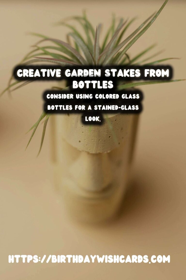 How to Upcycle Old Bottles into Creative Garden Stakes