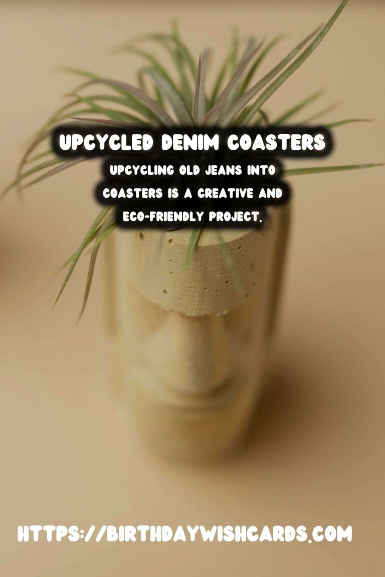 How to Upcycle Old Jeans into Stylish Coasters