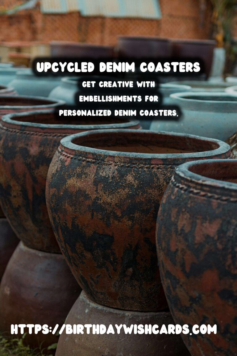 How to Upcycle Old Jeans into Stylish Coasters