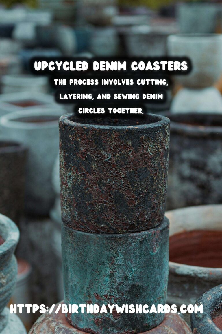 How to Upcycle Old Jeans into Stylish Coasters