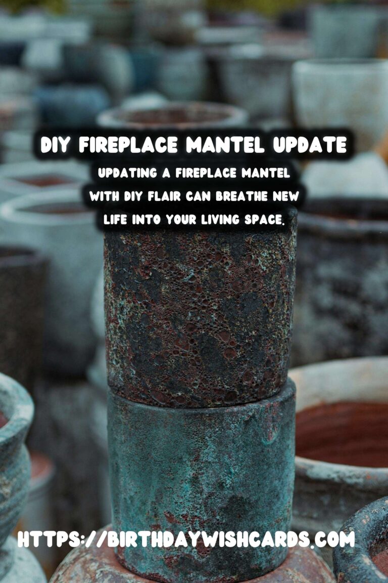 How to Update Fireplace Mantels with DIY Flair