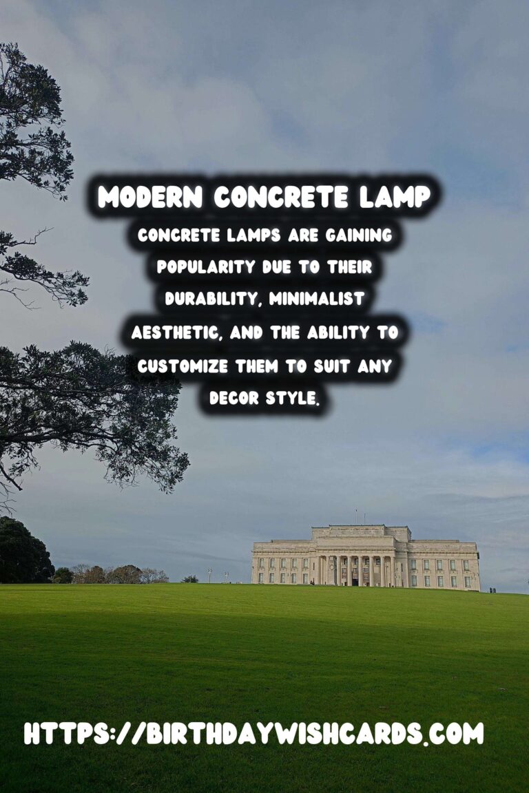 Illuminate Your Space: DIY Modern Concrete Lamps