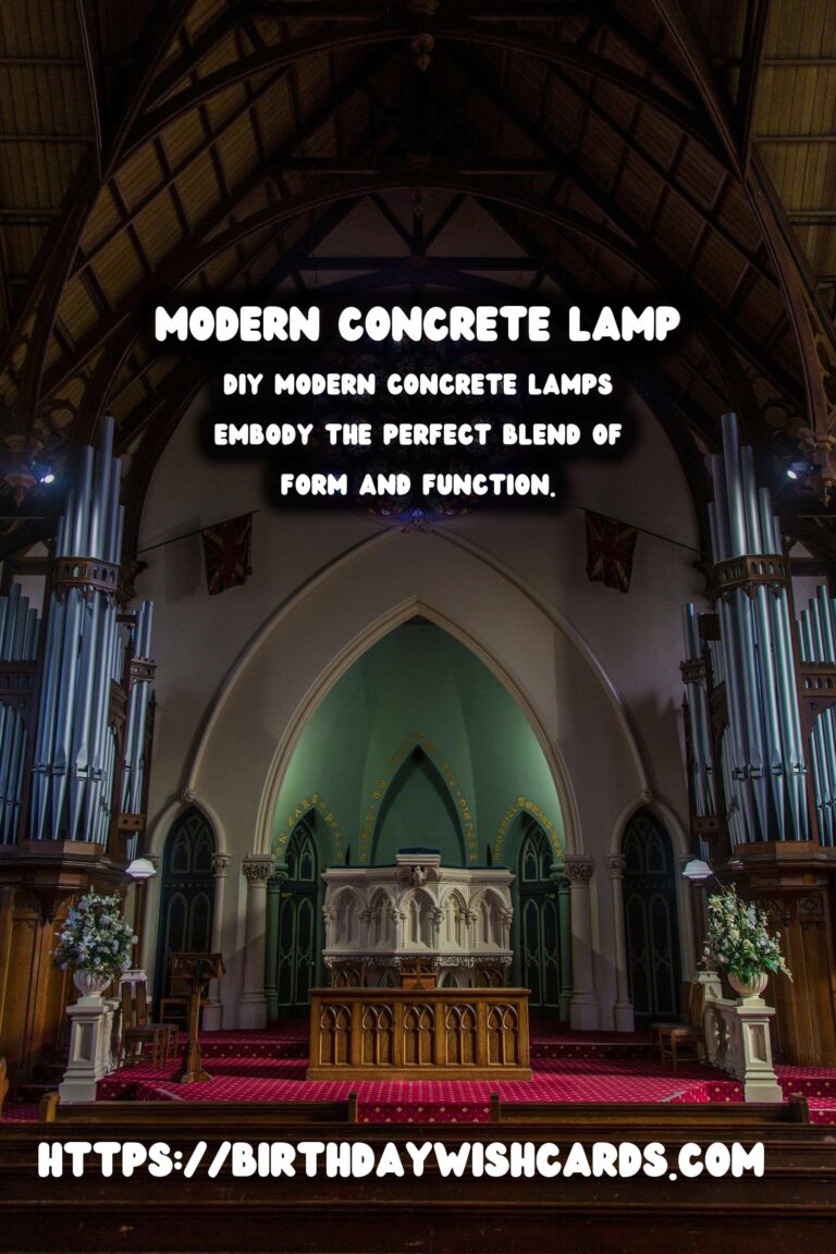 Illuminate Your Space: DIY Modern Concrete Lamps