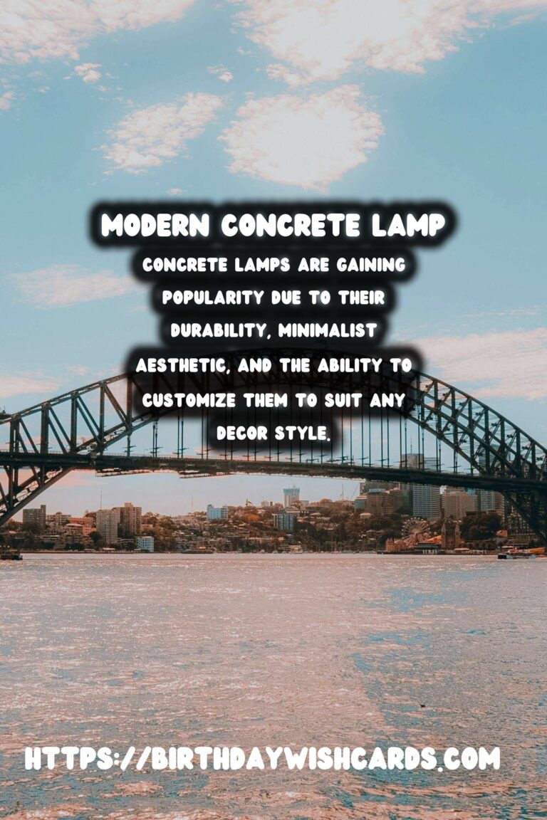 Illuminate Your Space: DIY Modern Concrete Lamps