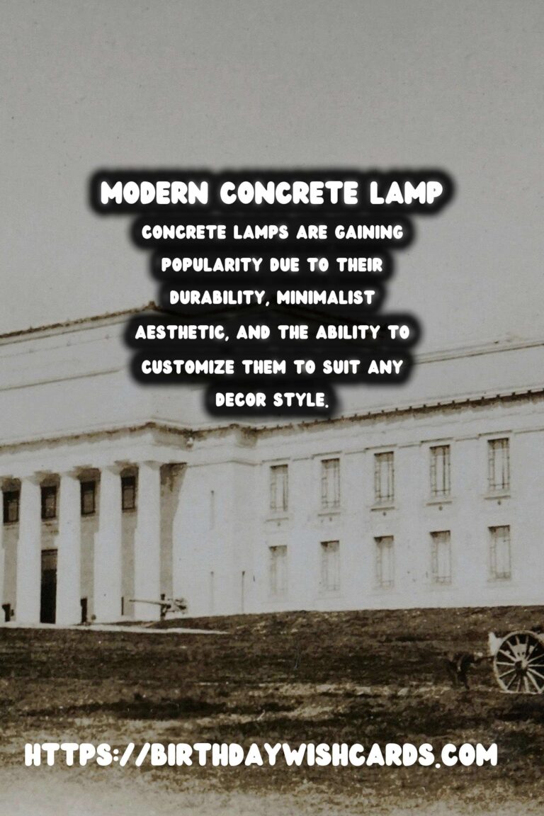 Illuminate Your Space: DIY Modern Concrete Lamps