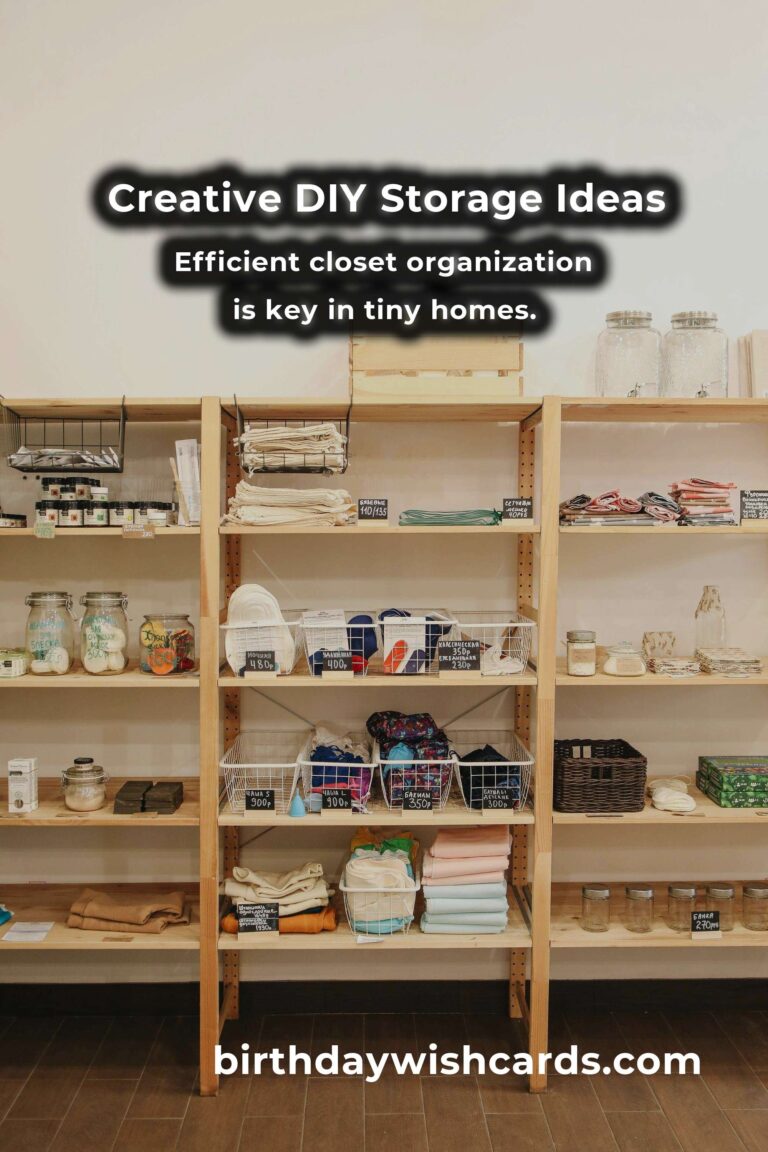 Innovative DIY Storage Solutions for Tiny Homes