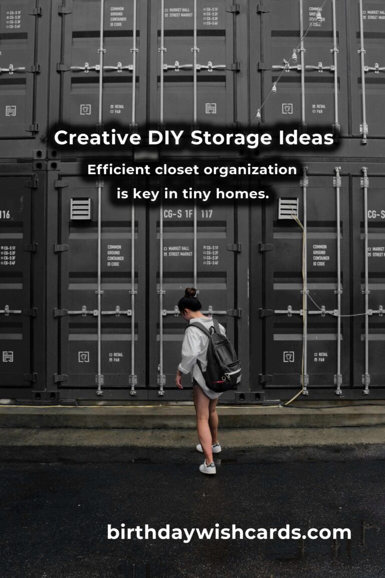 Innovative DIY Storage Solutions for Tiny Homes