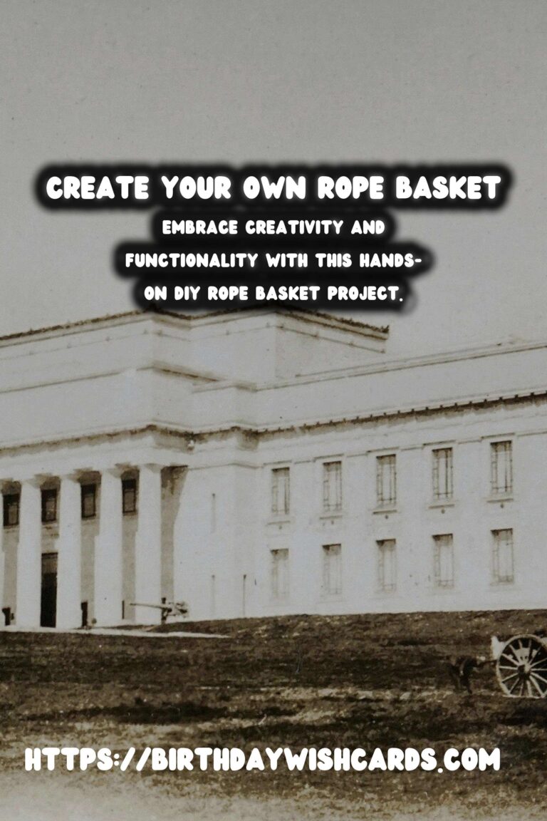 Master the Art of Creating a DIY Rope Basket: A Simple Weaving Project