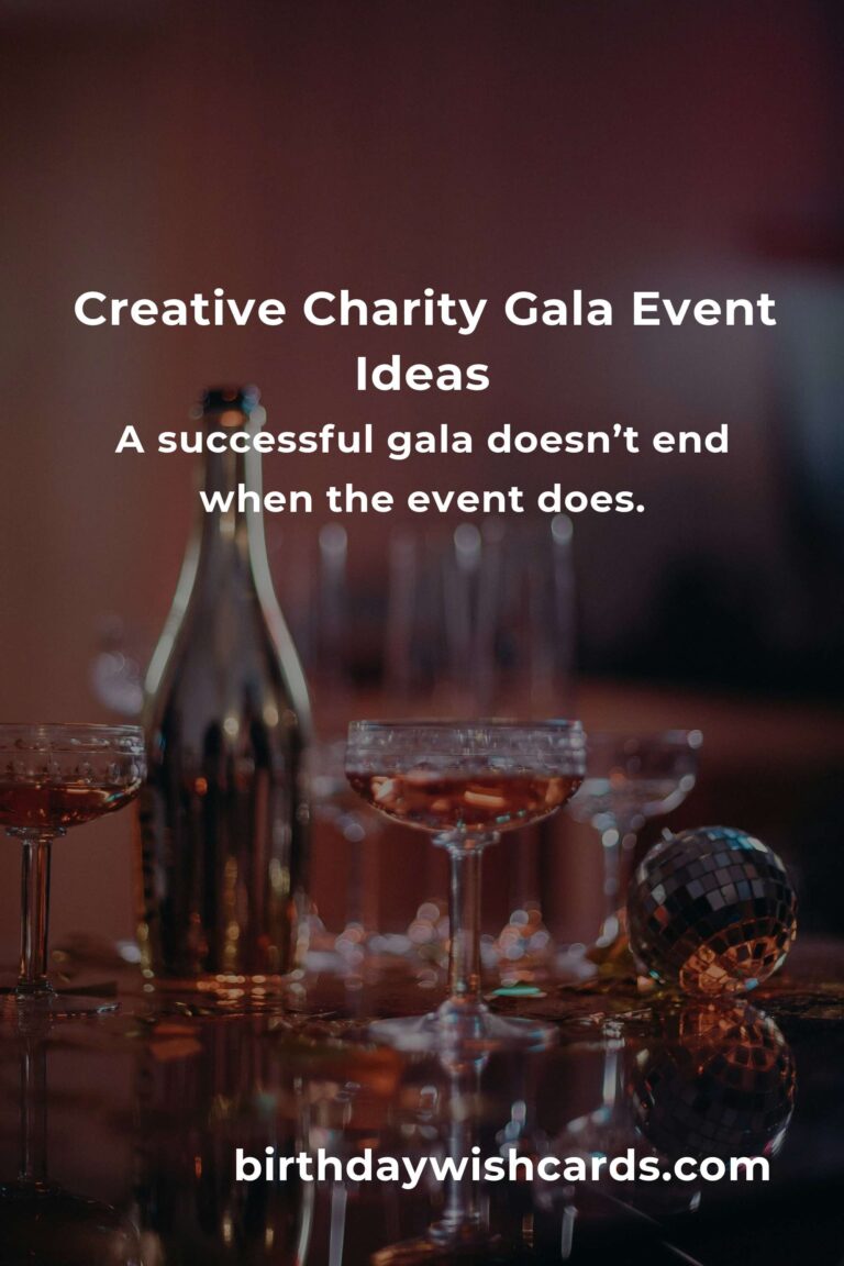 Master the Art of Planning a Charity Gala with These Innovative Event Ideas