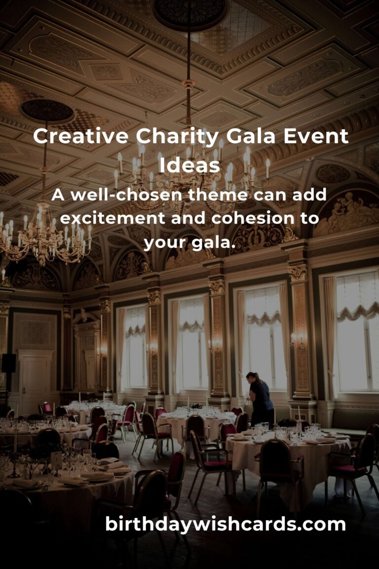 Master the Art of Planning a Charity Gala with These Innovative Event Ideas