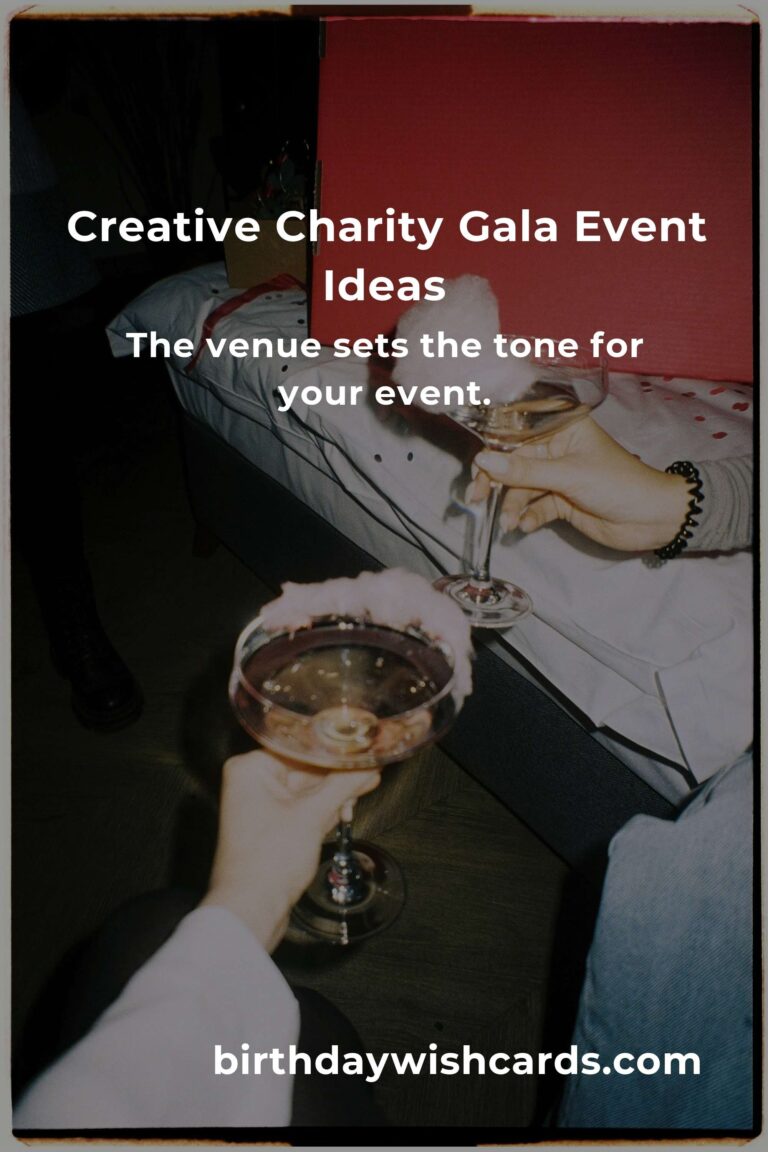 Master the Art of Planning a Charity Gala with These Innovative Event Ideas