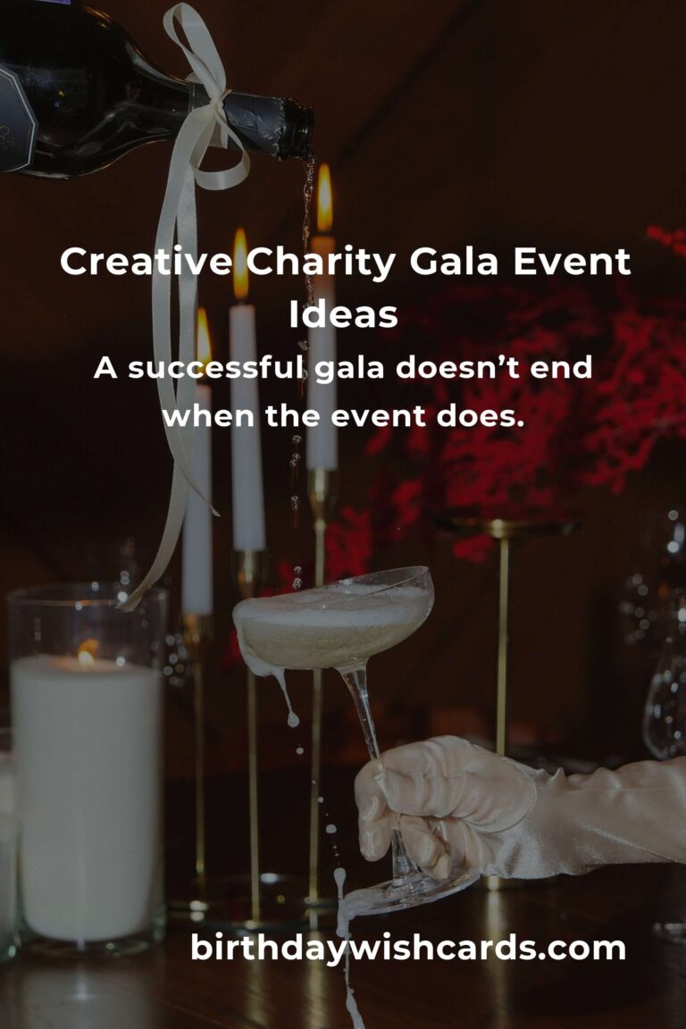 Master the Art of Planning a Charity Gala with These Innovative Event Ideas