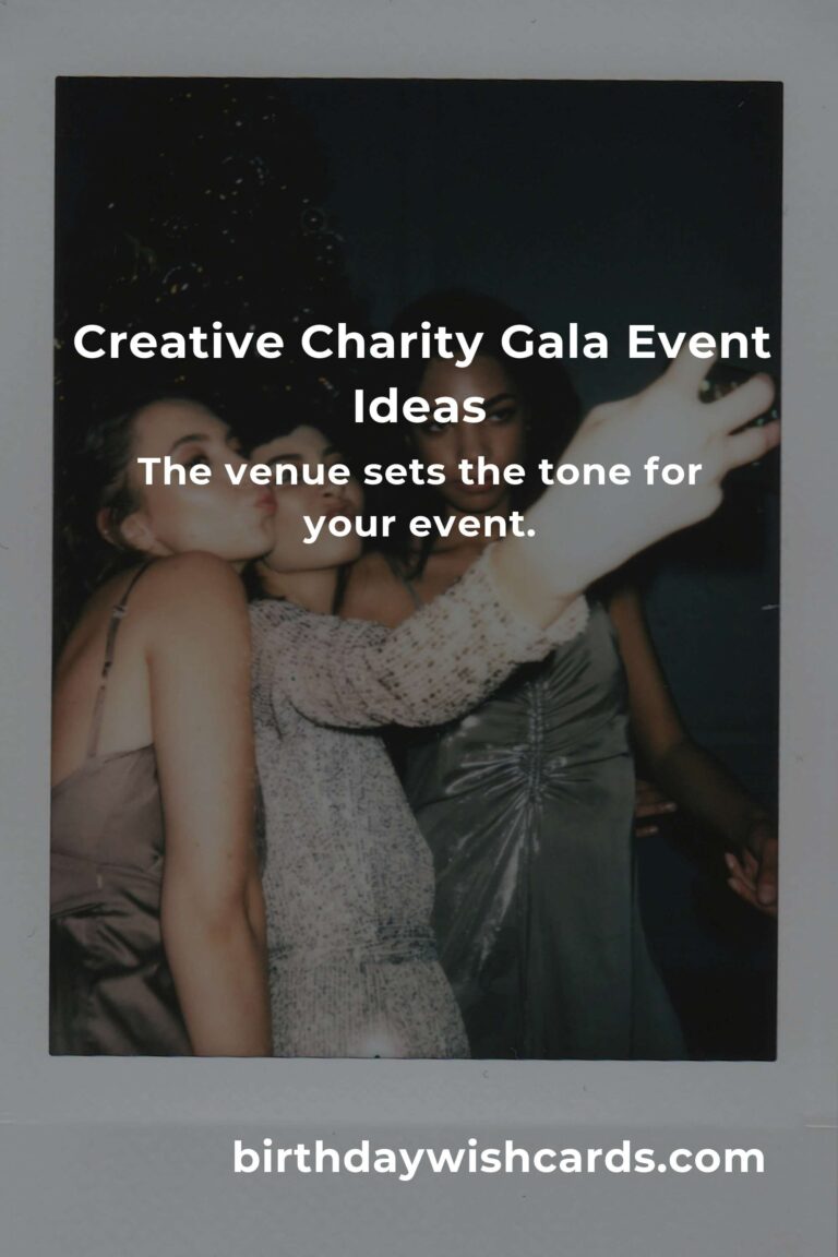 Master the Art of Planning a Charity Gala with These Innovative Event Ideas