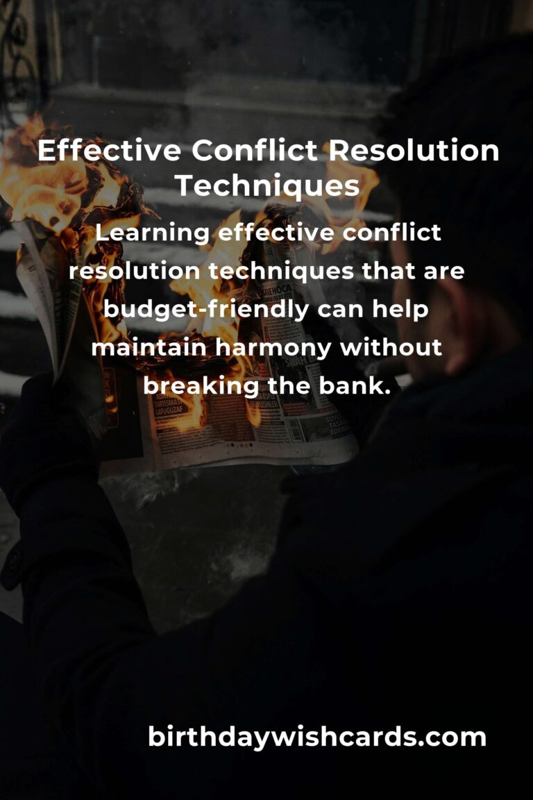 Mastering Budget-Friendly Conflict Resolution Techniques