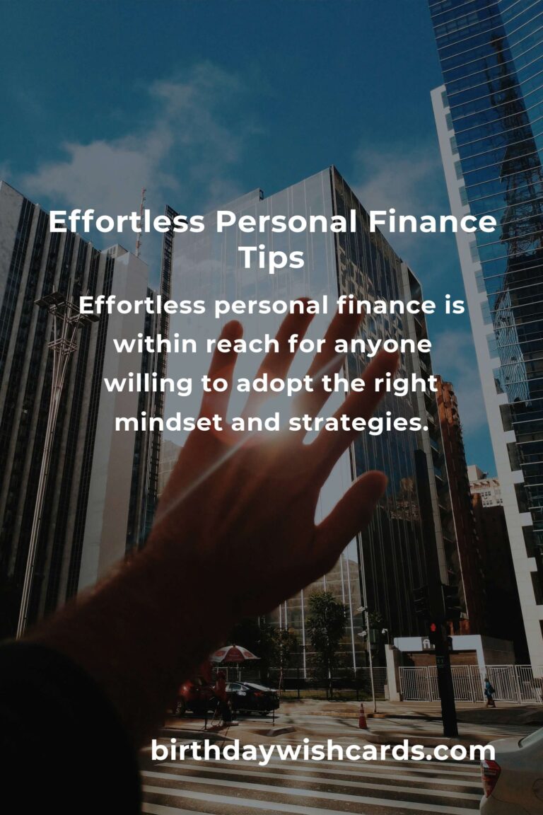 Mastering Effortless Personal Finance: A Comprehensive Guide