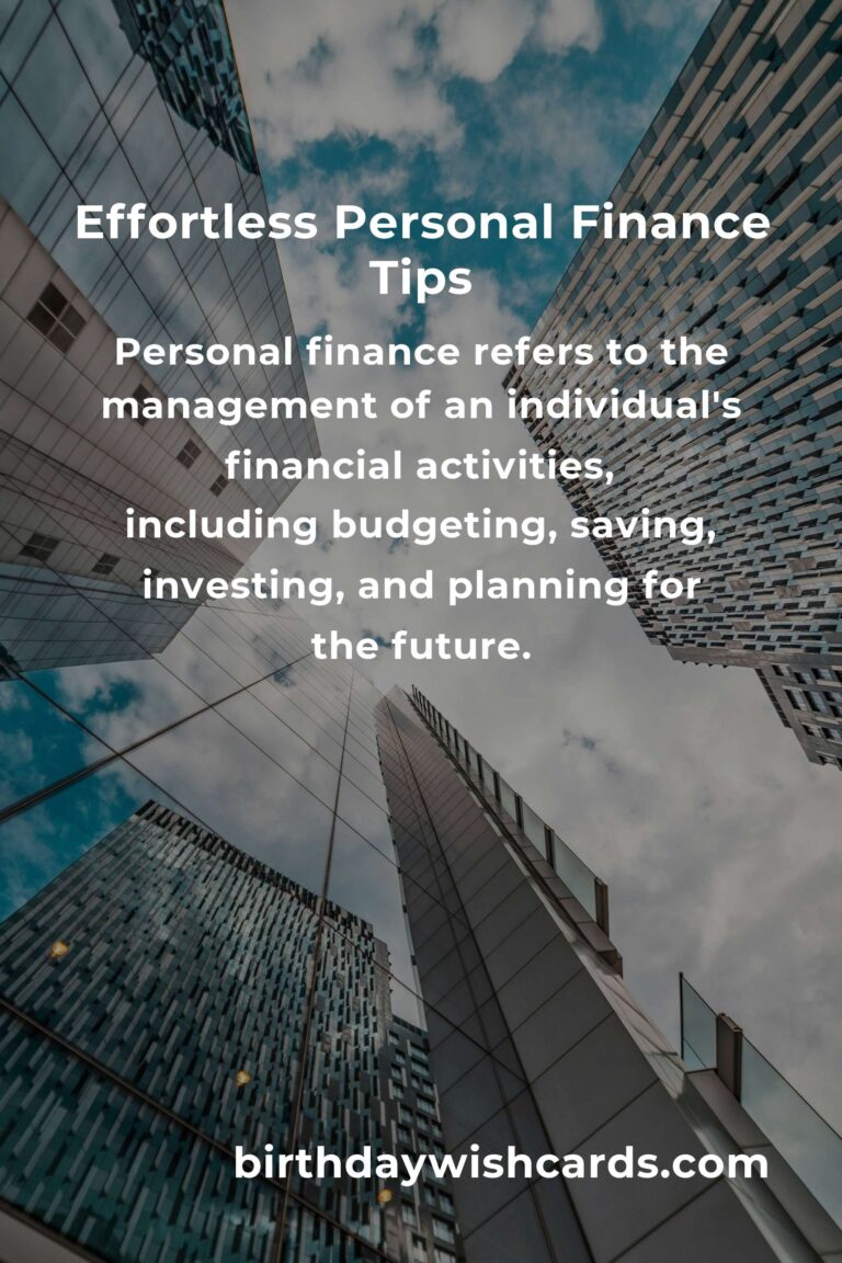 Mastering Effortless Personal Finance: A Comprehensive Guide