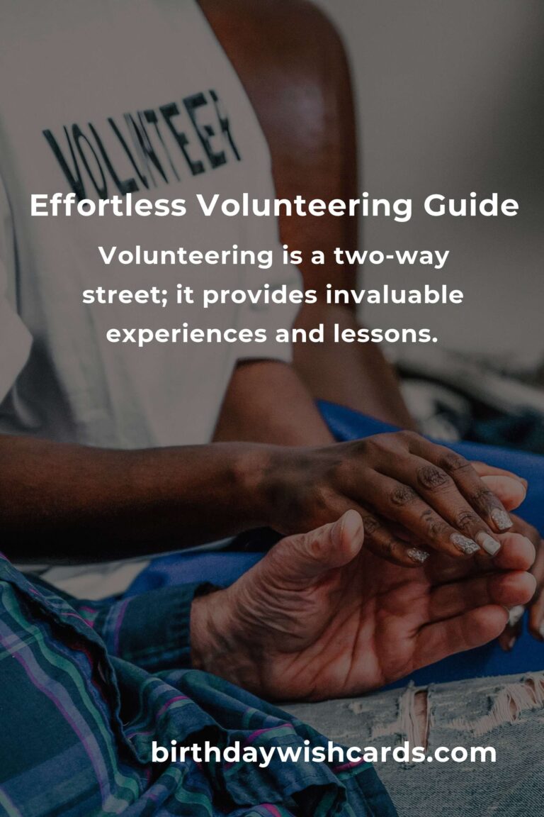 Mastering Effortless Volunteering: A Comprehensive Guide