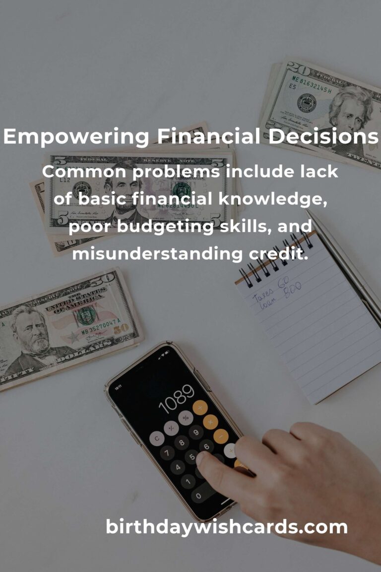 Mastering Financial Literacy: Solving Common Problems