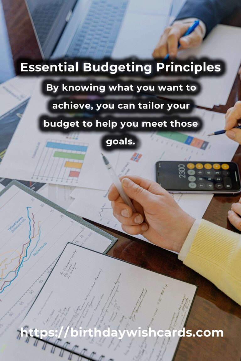 Mastering Your Finances: Your Complete Checklist for Budgeting Principles