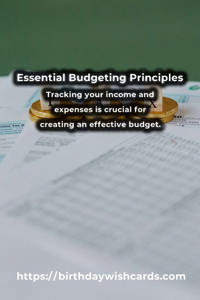 Mastering Your Finances: Your Complete Checklist for Budgeting Principles