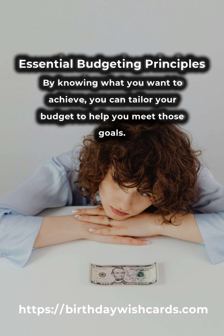 Mastering Your Finances: Your Complete Checklist for Budgeting Principles