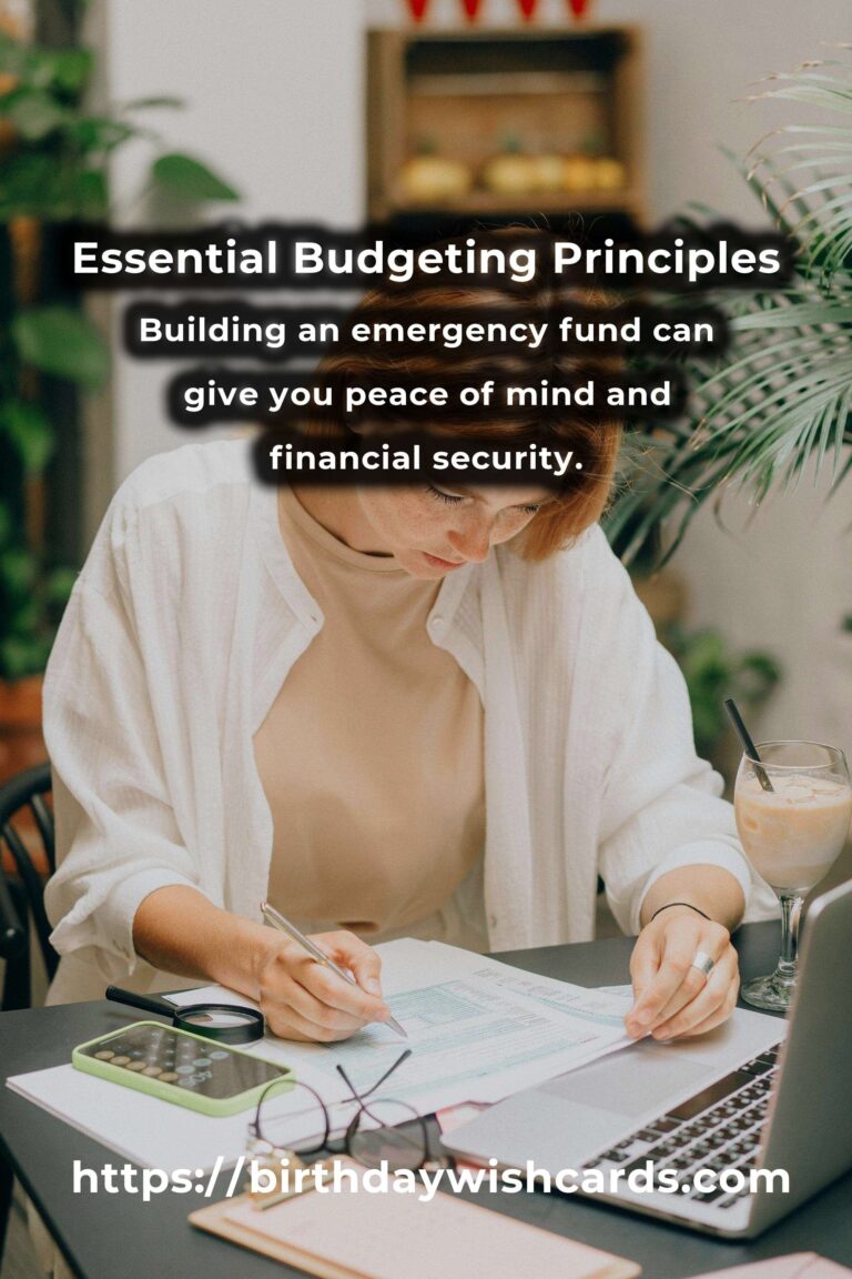 Mastering Your Finances: Your Complete Checklist for Budgeting Principles