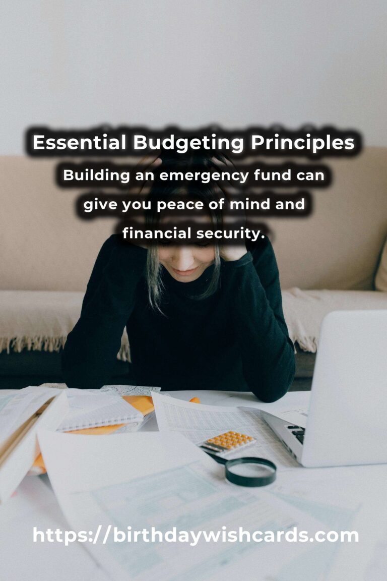 Mastering Your Finances: Your Complete Checklist for Budgeting Principles
