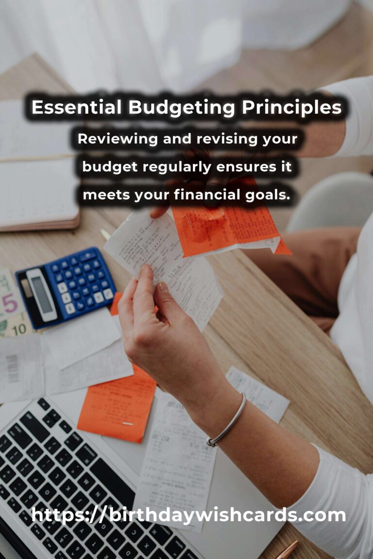 Mastering Your Finances: Your Complete Checklist for Budgeting Principles