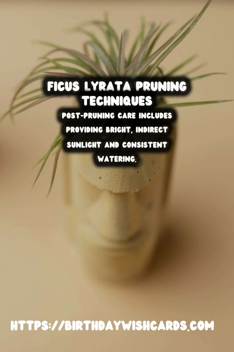 Mastering the Art of Pruning Ficus Lyrata for Optimal Growth