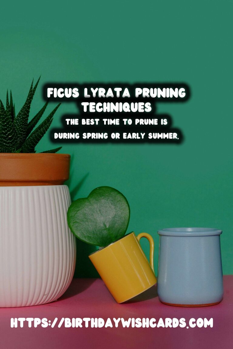 Mastering the Art of Pruning Ficus Lyrata for Optimal Growth