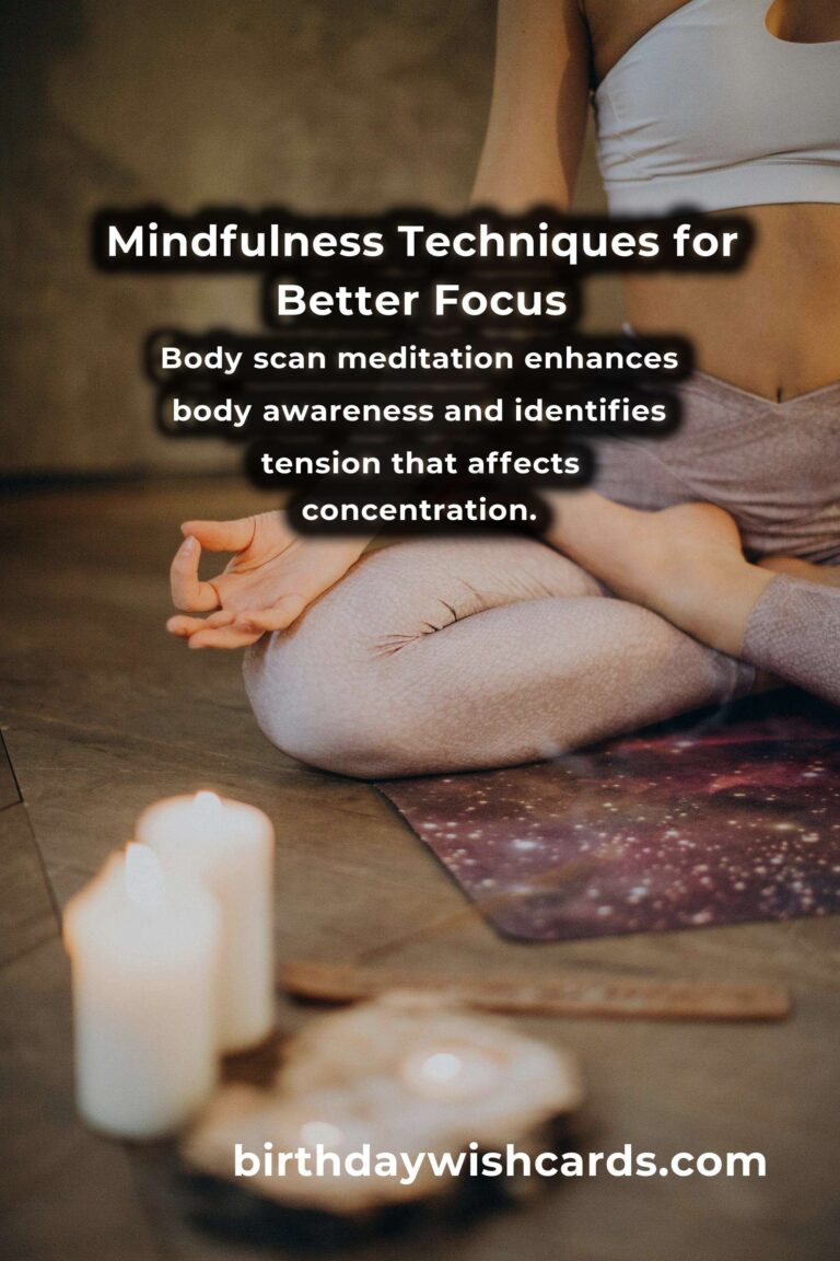 Mindfulness Techniques to Enhance Focus and Productivity