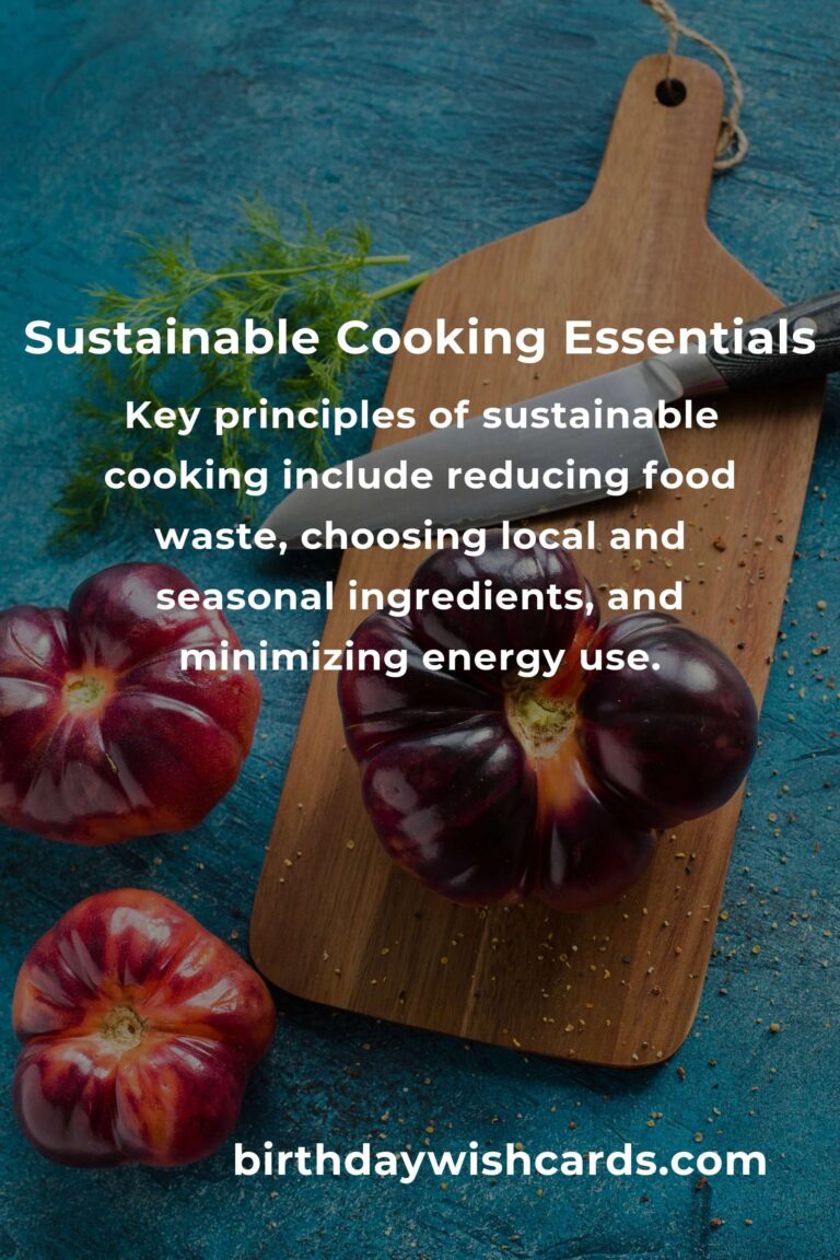 Navigating Sustainable Cooking Basics: A Survival Guide