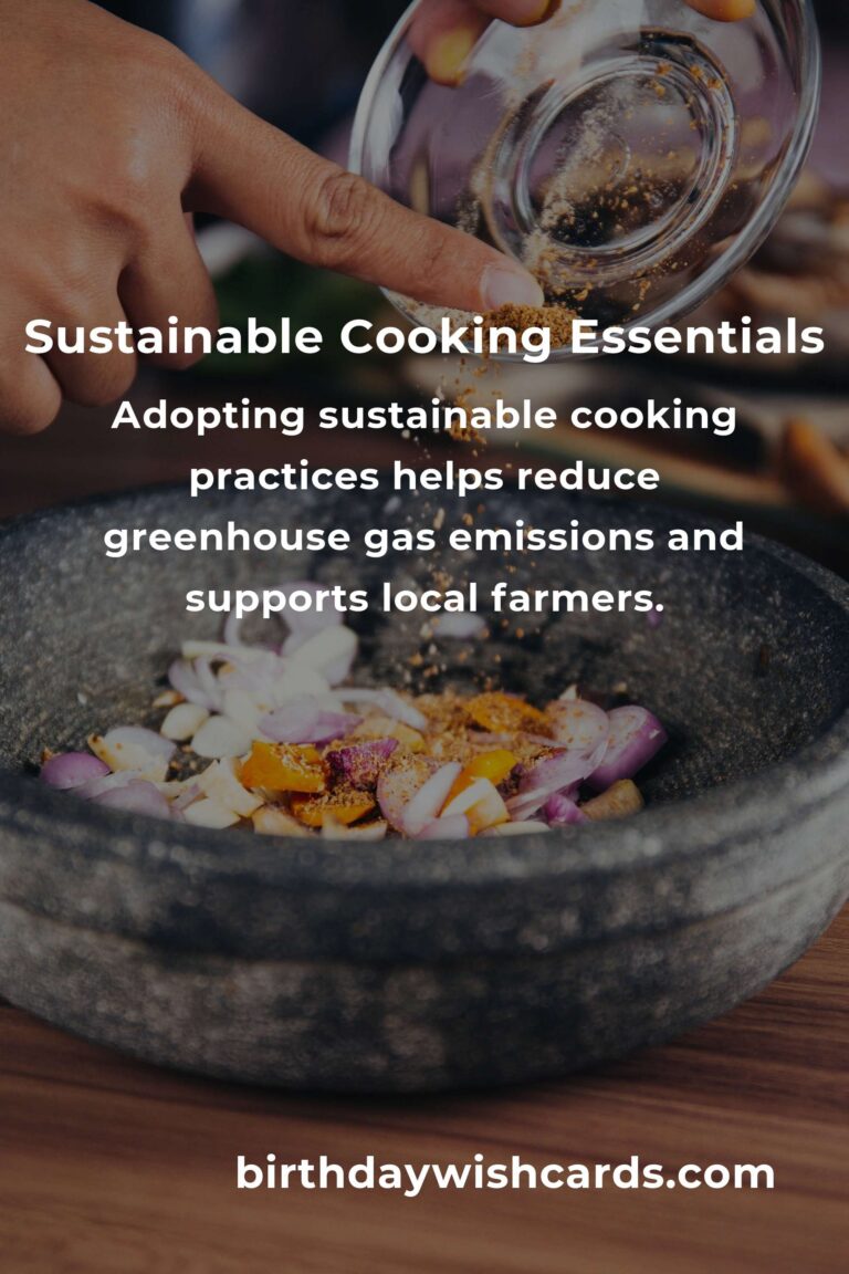 Navigating Sustainable Cooking Basics: A Survival Guide