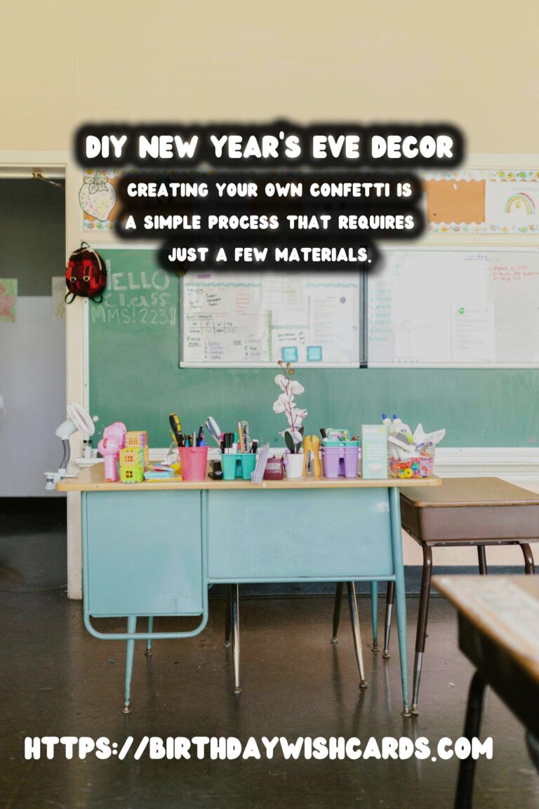 New Year’s Eve Decor: DIY Confetti & Banners