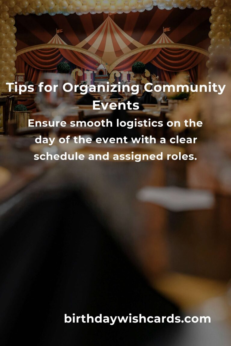 Organize a Community Event with These Expert Tips