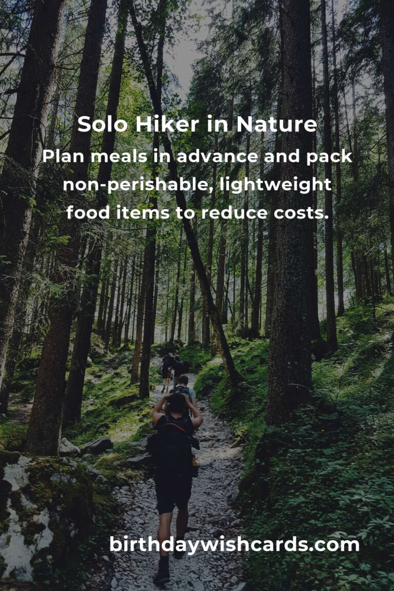 Plan a Budget-Friendly Solo Hiking Trip