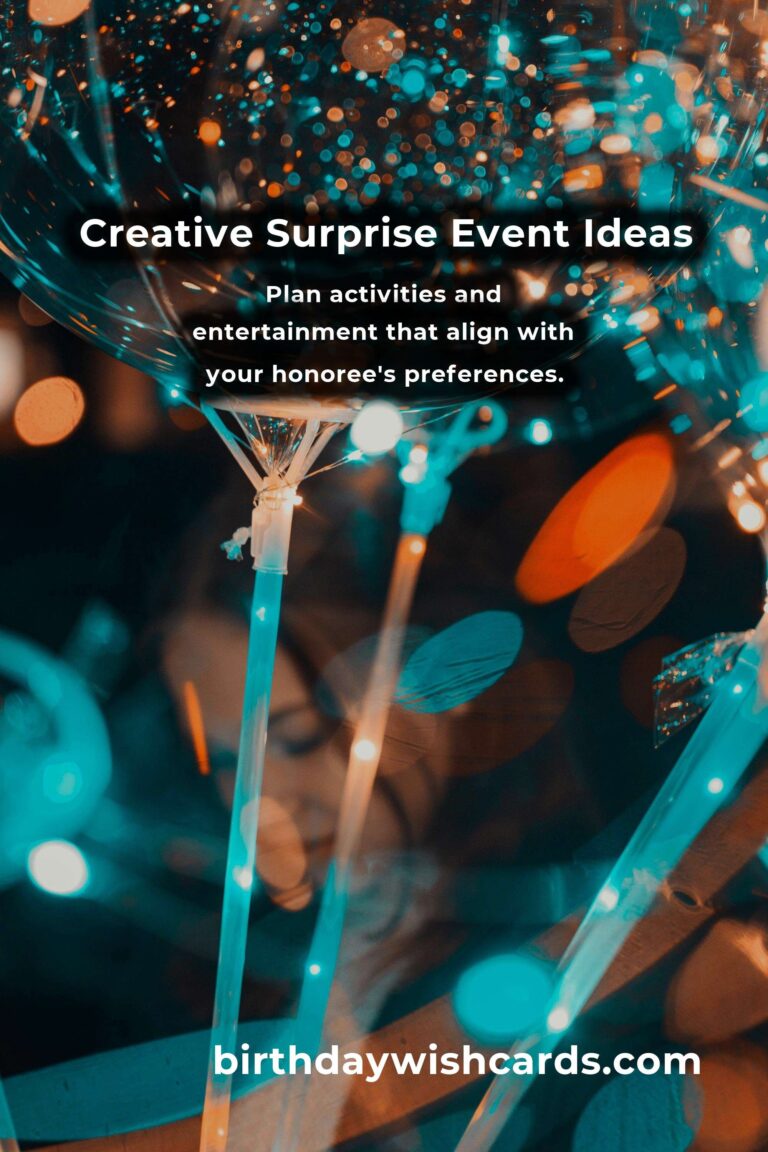 Plan a Surprise Event with These Creative Ideas