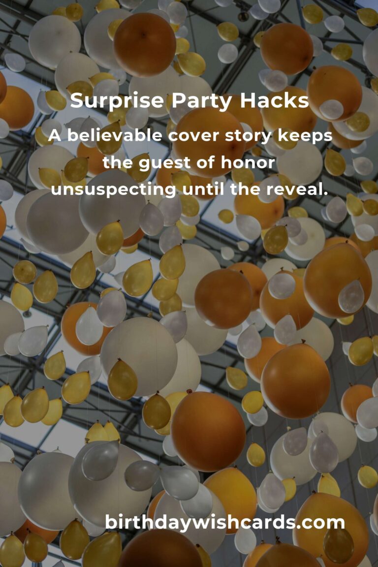 Plan a Surprise Party with These Event Hacks