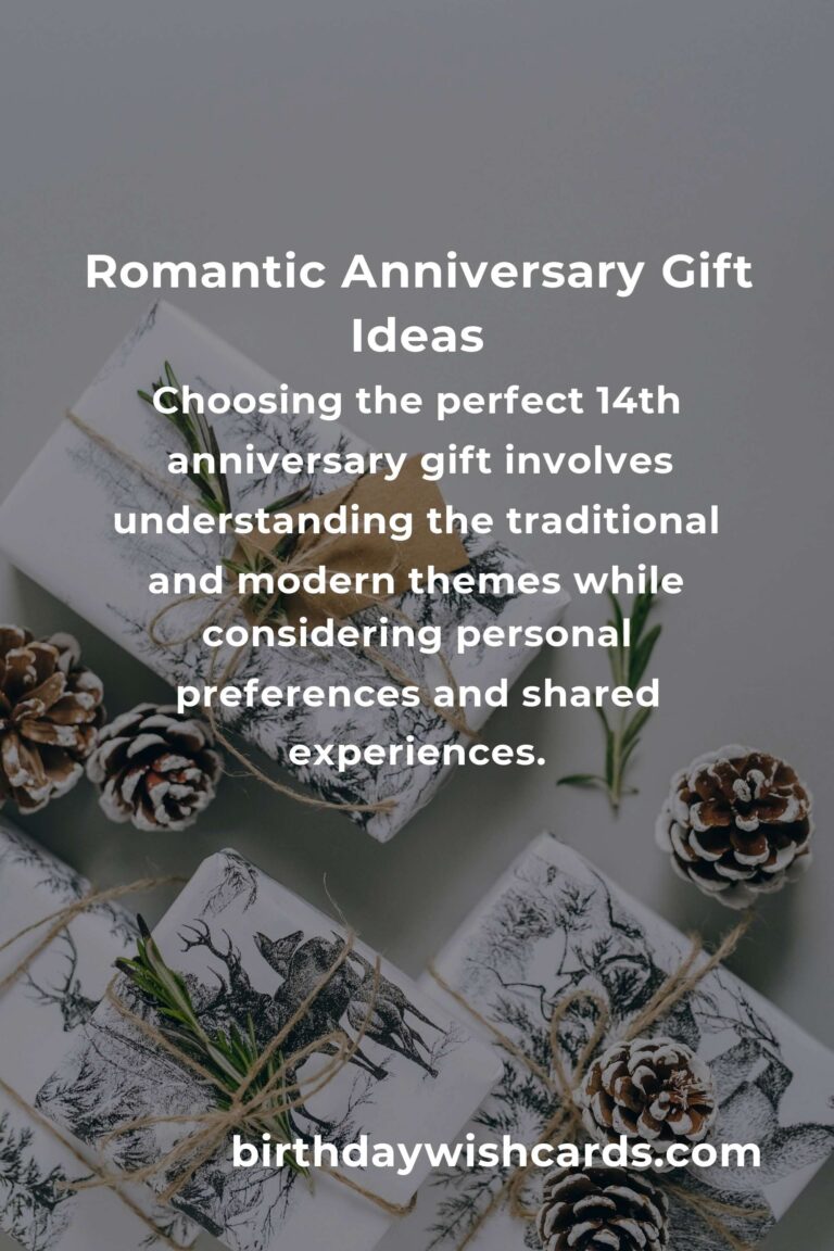 Romantic 14th Anniversary Gifts for Your Beloved