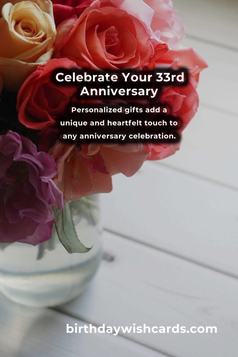 Romantic 33rd Anniversary Gifts for Couples: Celebrate Love with Unique Ideas