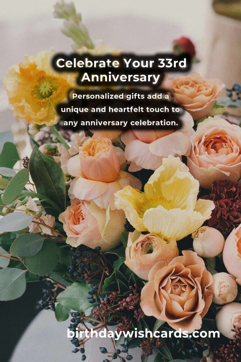Romantic 33rd Anniversary Gifts for Couples: Celebrate Love with Unique Ideas