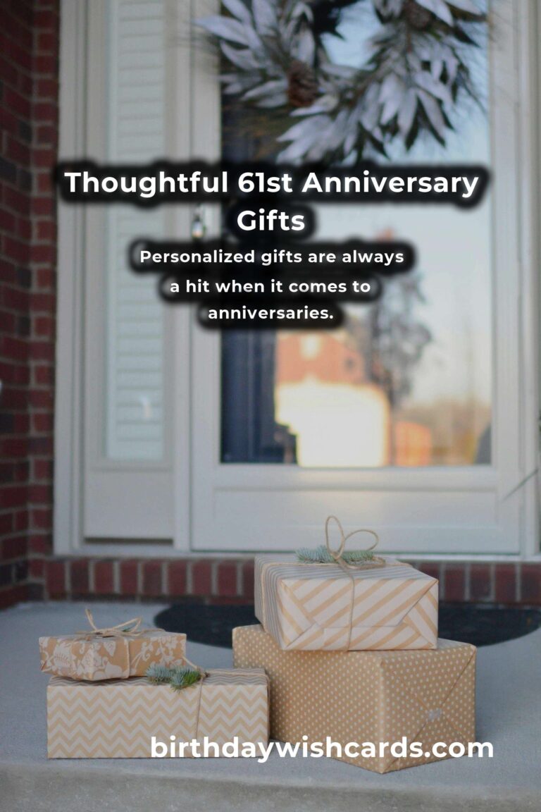 Romantic 61st Anniversary Gifts for Everlasting Love