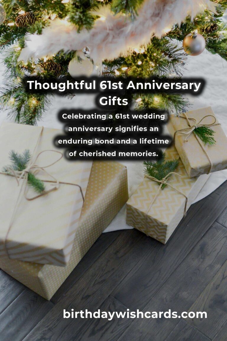 Romantic 61st Anniversary Gifts for Everlasting Love