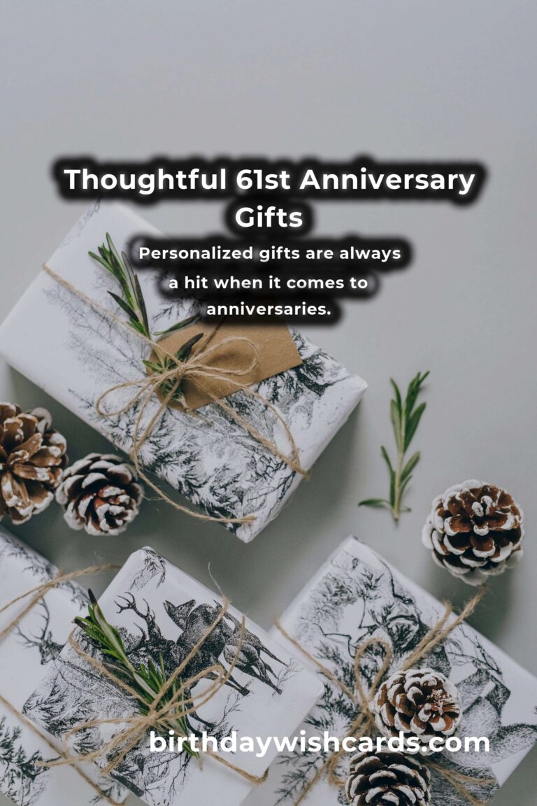 Romantic 61st Anniversary Gifts for Everlasting Love