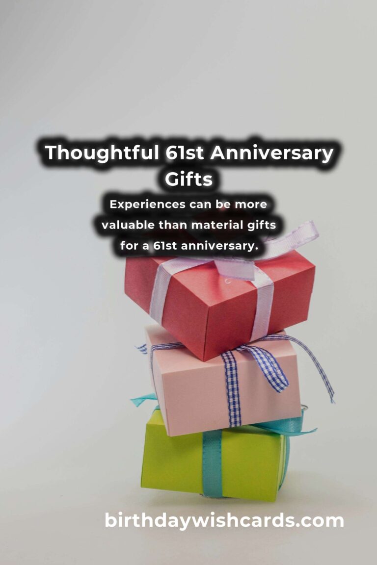 Romantic 61st Anniversary Gifts for Everlasting Love