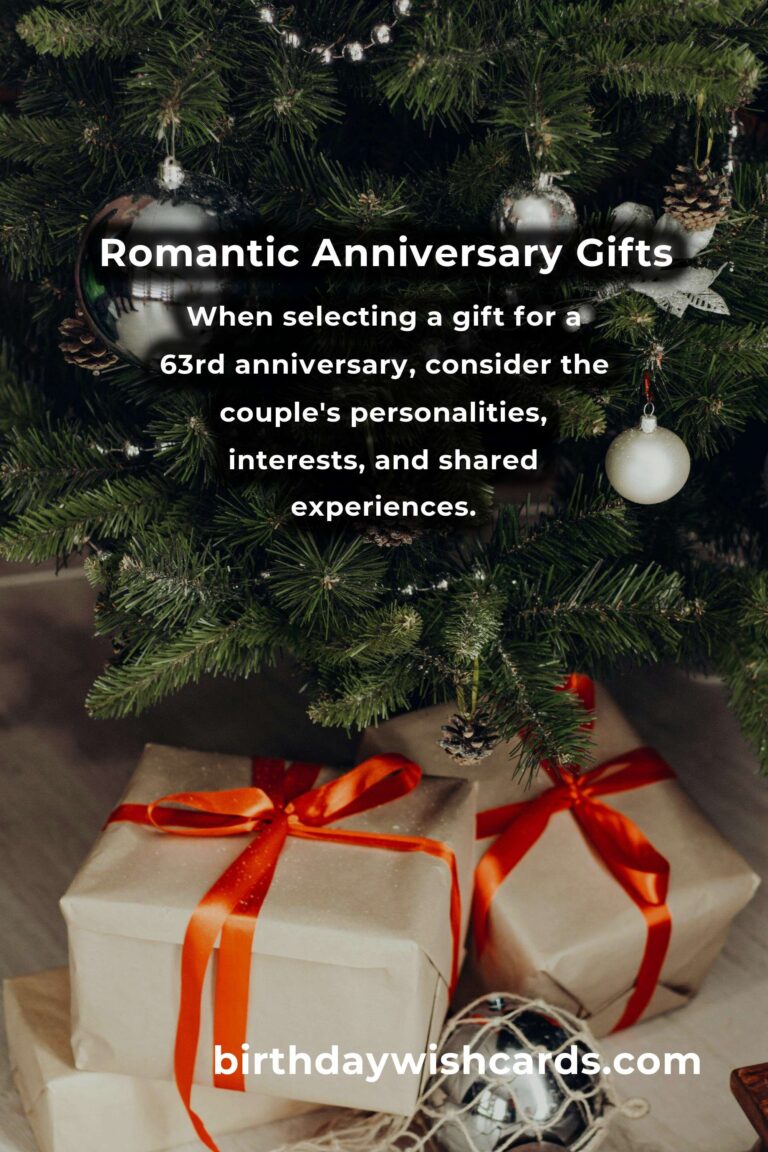 Romantic 63rd Anniversary Gifts for Couples: Celebrate Love and Lasting Bonds