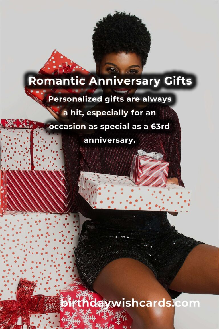 Romantic 63rd Anniversary Gifts for Couples: Celebrate Love and Lasting Bonds
