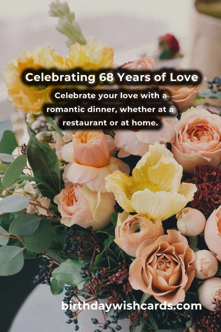 Romantic 68th Anniversary Ideas for Couples: Celebrating a Lifetime of Love