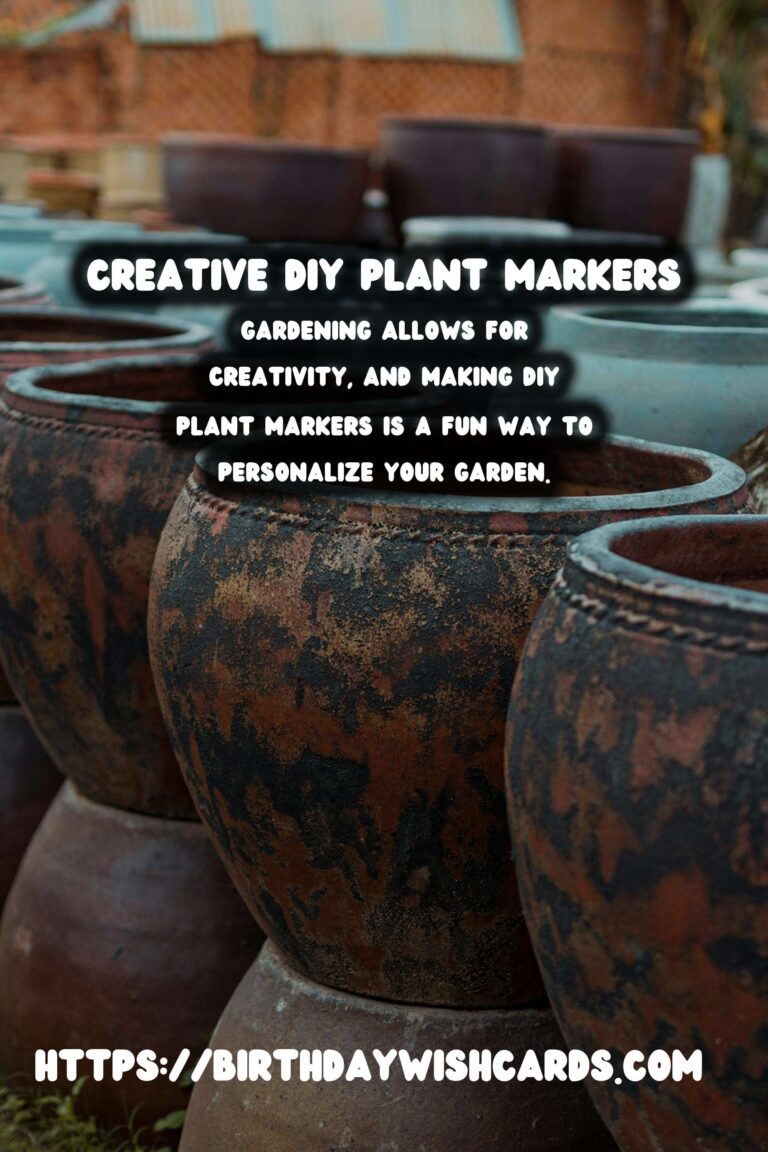 Simple DIY Plant Markers for Your Garden: Creative and Functional Ideas