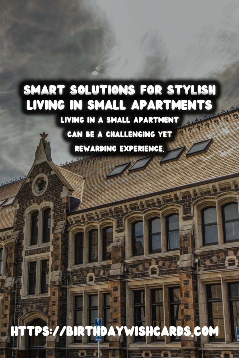 Small Apartment Decorating: Smart Solutions for Stylish Living